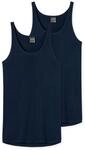 Schiesser Herren Unterhemd Jacke 0/0 005121, 2er Pack, Gr. Small (Herstellergr&ouml;&szlig;e: