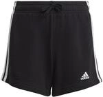 Adidas M&auml;dchen Essentials 3-Stripes Shorts, Black/White, 7-8 Years
