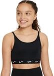 Nike Unisex Kinder Dri-fit One T-Shirt, Schwarz/Wei&szlig;, 92