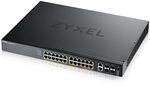Zyxel 24-Port GbE L3 Access PoE+ Switch with 6 10G Uplink (400 W) (XGS2220-30HP)