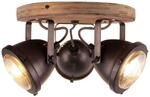BRILLIANT Carmen Wood Spotrondell 3flg burned steel/holz