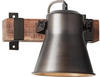 BRILLIANT Lampe Plow Wandspot schwarz stahl | 1x A60, E27, 10W, geeignet für