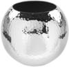 Fink Vase Moon - Metall vernickelt und gehämmert silberfarben H 20 cm