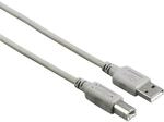 Hama USB A Kabel - USB B (Korb, USB-A 2.0, USB-B, 480Mbit/s, 0,5A, f&uuml;r PC, Notebook,