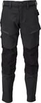 MASCOT Hose mit Knietaschen Schwarz Customized - 22379-311-09 - Gr&ouml;&szlig;e 82C54