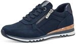 MARCO TOZZI Damen Sneaker flach Vegan Freizeit, Blau (Navy Comb), 36 EU