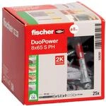 fischer DuoPower 8 x 65 S PH, Universald&uuml;bel mit Panheadschraube,