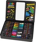 POSCA - Acrylmarker Set 20 Farben mit Metallkoffer & Anleitungen | Marker mit PC-1MC,