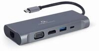 GEMBIRD USB Typ-C 7-in-1 Kombi Adapter spacegrau