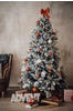 VIVANNO Künstlicher Weihnachtsbaum Nordmanntanne mit Schnee 210 cm hoch