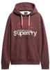 Superdry Herren Cl Outdoors Graphic Hood Sweatshirt, rot (Burgundy Heather),...