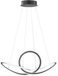 WOFI Pendelleuchte Madison 1 Flg Schwarz H: 150 cm x B: 29 cm x L: 73 cm 5500K