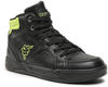 Kappa Unisex Kinder Grafton Sneaker, 1133 Black/Lime,38 EU