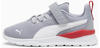 PUMA Anzarun Lite Sneakers Kinder, Gray Fog-White-Club Red, 27.5 EU