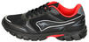 KangaROOS Unisex K-RH Amos Sneaker, Jet Black/Fiery red, 41 EU