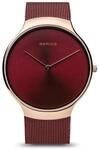 Bering Unisex Quarz Uhr | Armbanduhr 38 mm Edelstahlgeh&auml;use und Sunray Zifferblatt 
