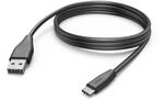 Hama Ladekabel USB A auf USB C, Schnellladung, 3m | Handy Ladekabel, schwarz,