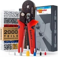 BAURIX&reg; Crimpzange Set mit 2000 Aderendh&uuml;lsen &ndash; Sechskant Aderendh&uuml;lsenzange