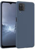 EAZY CASE - Silikonhülle für Samsung Galaxy A12 Hülle Silikon Case Blau weich