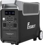 FOSSiBOT F3600 Solargenerator, 3840Wh LiFePO4 Tragbare Powerstation mit USV, 3x230V