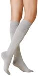 KUNERT Damen Kniestr&uuml;mpfe Soft Wool Cotton weich Lichtgrau 0170 35-38