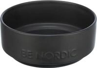 TRIXIE Hundenapf aus Keramik BE NORDIC 1200 ml schwarz - moderner Fressnapf f&uuml;r