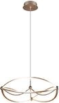 Trio Leuchten LED Pendelleuchte Charivari 321210108, Metall Messing matt, inkl. 42