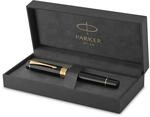 Parker Duofold Classic F&uuml;ller | Schwarz mit goldbeschichteten Zierteilen | Gr&ouml;&szlig;e