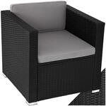 tectake&reg; Poly Rattan bequemer Sessel mit Armlehnen, Outdoor Gartenm&ouml;bel f&uuml;r