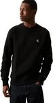 Calvin Klein Herren Sweatshirt Ck Essential ohne Kapuze, Schwarz (Ck Black), XS