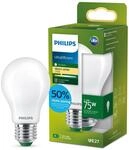Philips LED Classic ultraeffiziente E27 Lampe (75 W), matte LED Lampe mit warmwei&szlig;em
