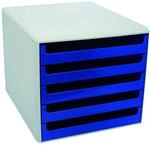 Metzger & Mendle 30050911 Schubladenbox mit 5 Sch&uuml;ben blau