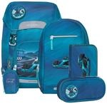 Beckmann, Schulrucksack-Set Classic Racing, 6-teilig, Grundschule, ergonomisch, inkl.