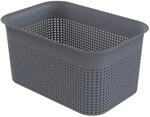 Rotho Brisen kleiner Aufbewahrungskorb 4,5l, Kunststoff (PP) BPA-frei, anthrazit,