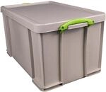 Really Useful Box Aufbewahrungsbox 84 Liter, recycelt, grau 3 St&uuml;ck
