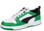 Puma Unisex Kinder Rebound V6 Lo Jr Turnschuhe, Puma White Puma Black Archive Green,