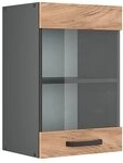 Vicco K&uuml;chenglasschrank R-Line, Goldkraft Eiche, 40 cm