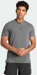 adidas Herren D4T Workout Shirt, DGH solid Grey, L
