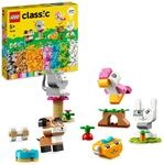 LEGO Classic Creative Pets - Colourful Bricks Set - Build Toy Dog, Cat, Rabbit,
