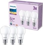 Philips LED Classic Lampe E27, Matt, 3er Pack | Warmwei&szlig;es Licht 2700 K, 60 W