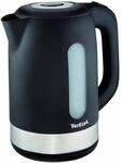 Tefal KO3308 Kunststoff - Edelstahl Wasserkocher | Anti-Kalk Filter | 2.400 Watt 