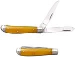 Cold Steel Knives Yellow Bone Mini Trapper Stainless FL-MTRPR-Y Pocket Knife
