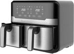 MasterPRO Rocket Duo 900 | Doppelte Hei&szlig;luftfritteuse | Schwarz | 9L