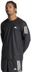 adidas Herren Own the Run Long Sleeve Tee, Black/White, S