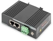 DIGITUS Industriellerl Gigabit PoE+ Injektor 802.3 af/at 60W Ausgangsleistung