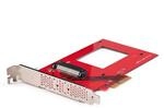 StarTech U.3 auf PCIe 4.0 x4 Adapterkarte f&uuml;r 2,5" NVMe SSD, SFF-TA-1001 | U.3 NVMe