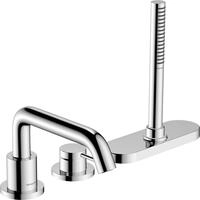 hansgrohe Tecturis S - 3-Loch Badewannenarmatur Wannenrand f&uuml;r 2 Verbraucher,
