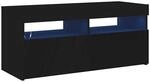 vidaXL TV Schrank mit LED-Leuchten Lowboard Fernsehschrank Fernsehtisch...