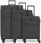 REDOLZ Koffer-Set 3-teilig f&uuml;r Damen & Herren | leichte & stabile Reise-Trolleys,