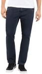 Timezone Herren Slim Eduardotz Jeans, Black Blue Wash, 33W / 32L EU